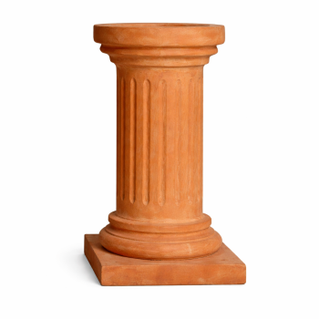 Colonna scannellata nuova – Antik kannelierte Terracotta Säule aus Impruneta frostfest